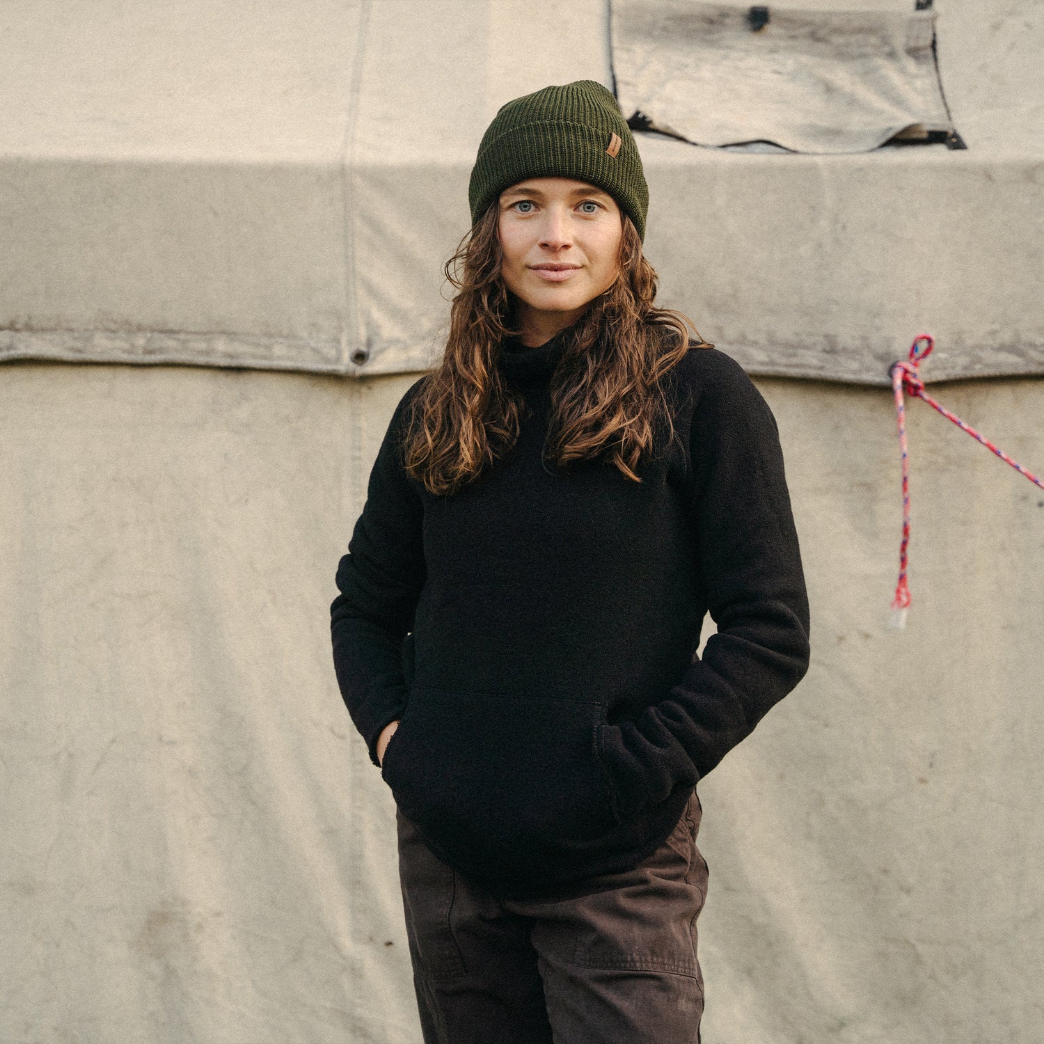 Merino Wool Sweater Women's Powder High Neck USA Made – Duckworth