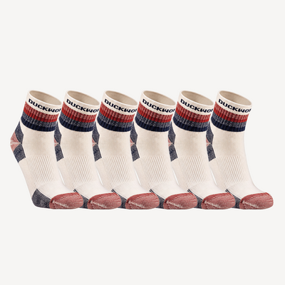 Midweight Americana Quarter Crew Sock 6-Pack
