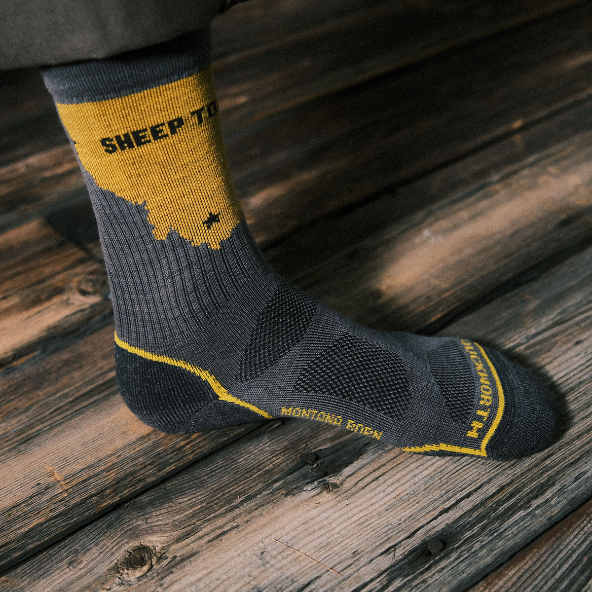 Meath Socks Lightweight Montana Footprint Crew Sock | Montana Merino – Duckworth