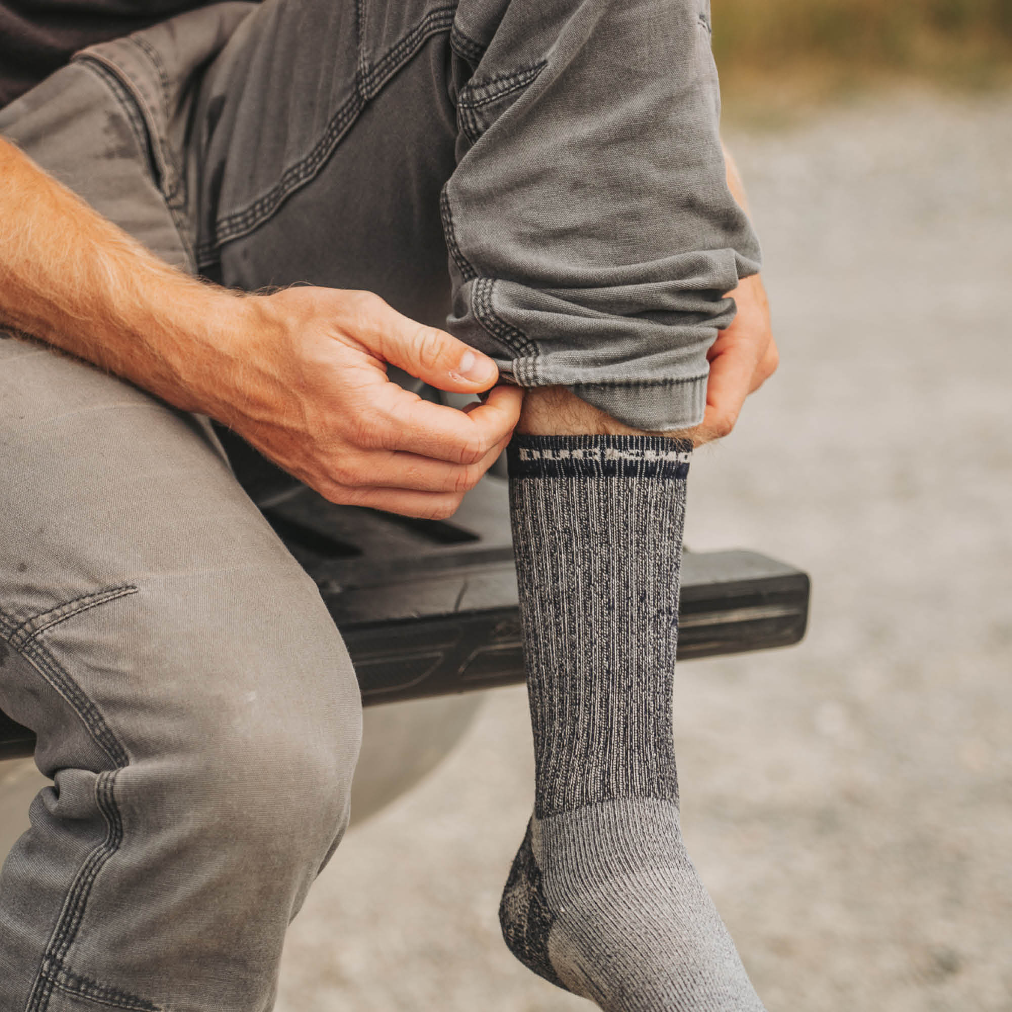 Merino Wool Socks, Midweight Hiking Crew Sock